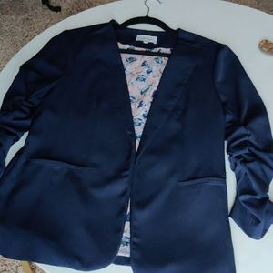 Women's L Navy Jacket Skies are Blue Lined Stitchf